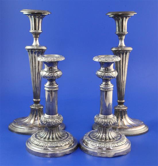 Two pairs of candlesticks.